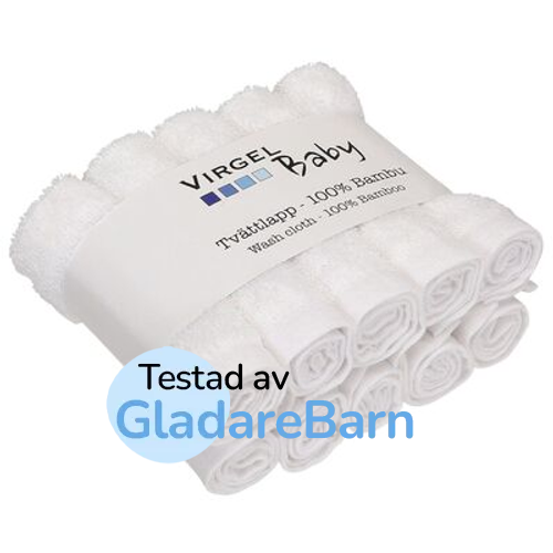 Virgel Tvättlapp Bambu 10-pack, Vit